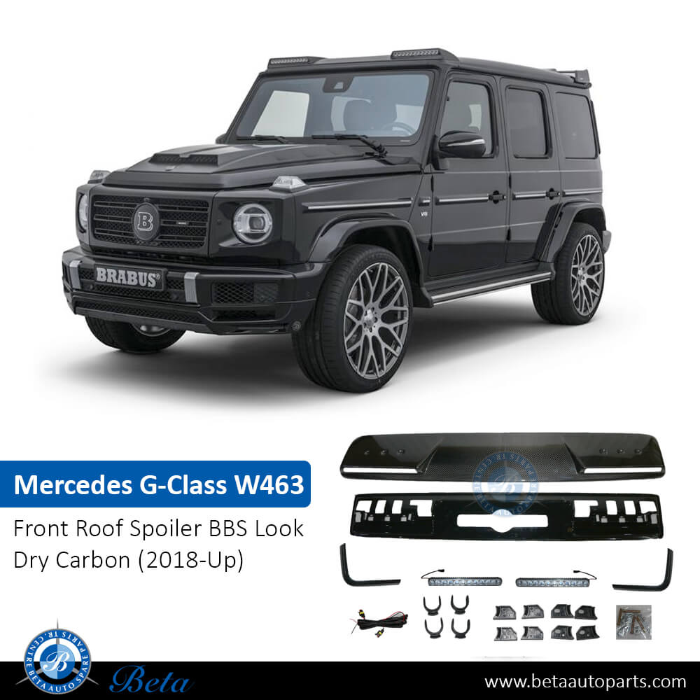 Mercedes G-Class W463 (2018-Up), Front Roof Spoiler Assy Brabus Look (Dry Carbon), China, 4638801101 Mercedes G-Class W463 (2018-Up), Front Roof Spoiler Assy Brabus Look (Dry Carbon), China, 4638801101